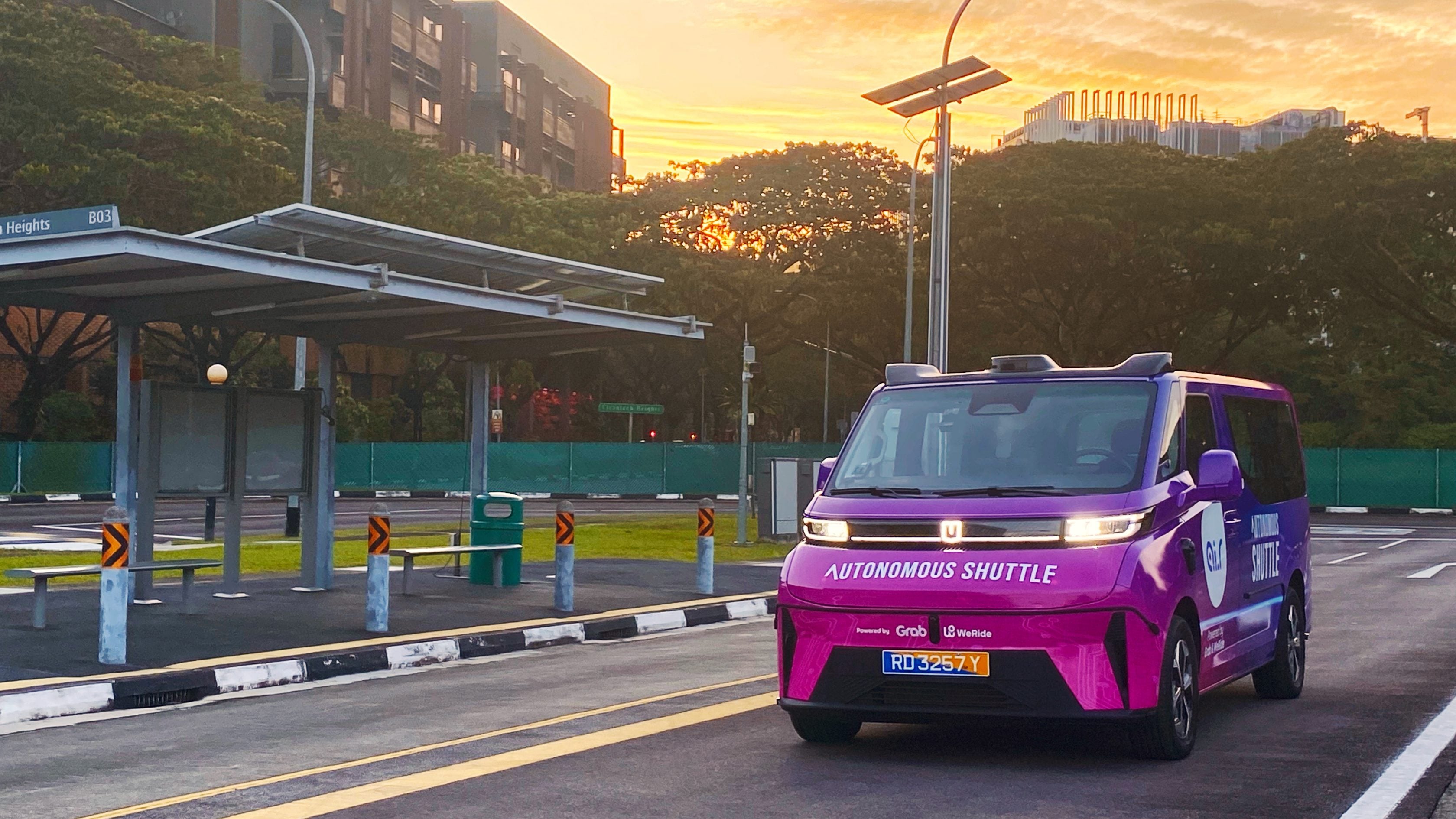 Grab WeRide Autonomous Shuttle
