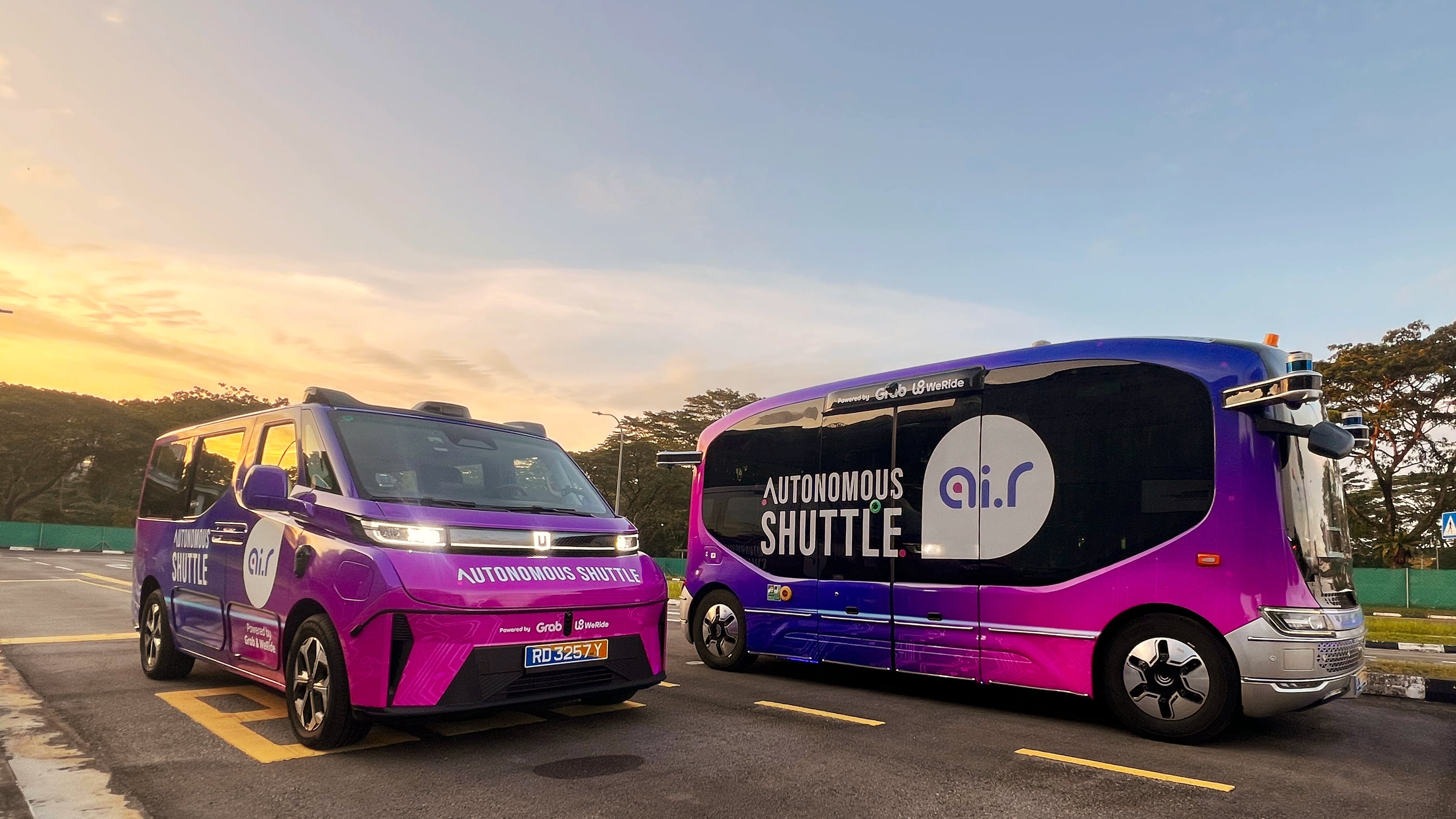 Grab WeRide Autonomous Shuttles